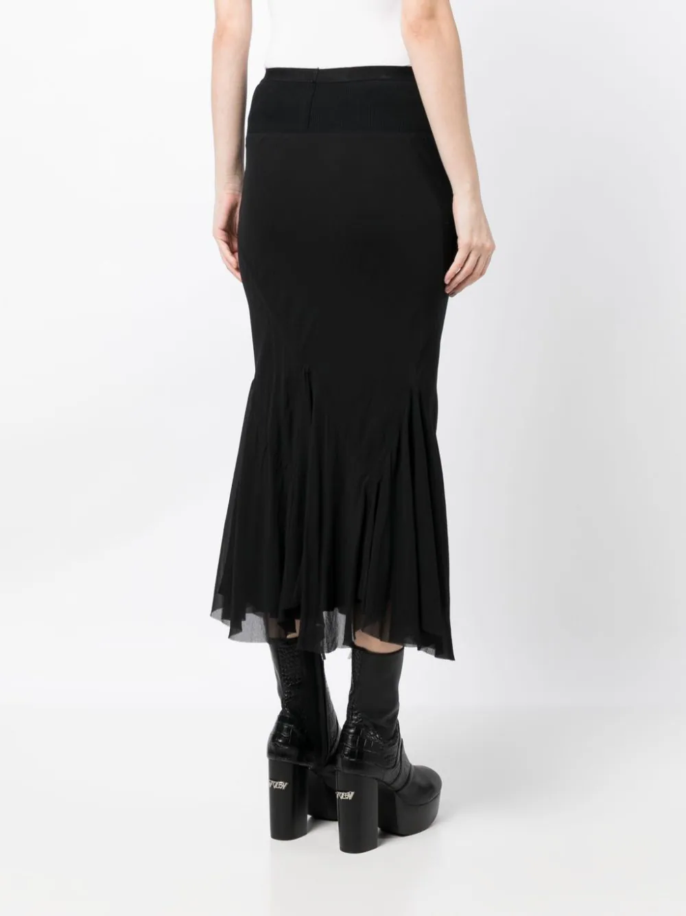 RICK OWENS Women Knee Divine Bias Skirt