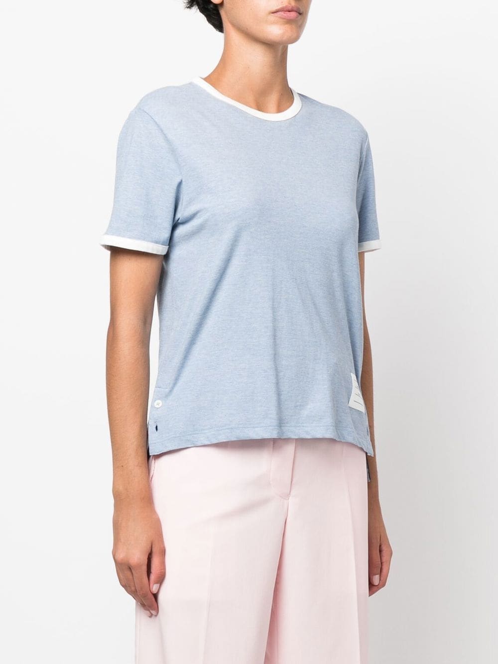 THOM BROWNE Women SS Ringer T-Shirt