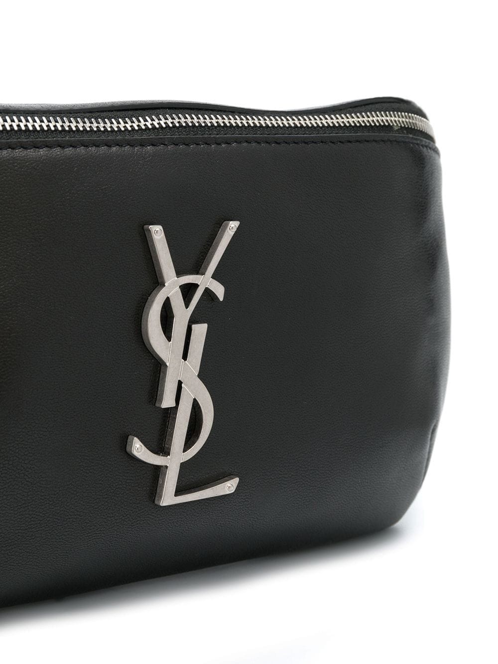 SAINT LAURENT Men YSL Logo Embossed Fanny Pack