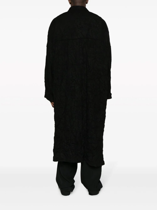 YOHJI YAMAMOTO POUR HOMME Men Wrinkled Coat