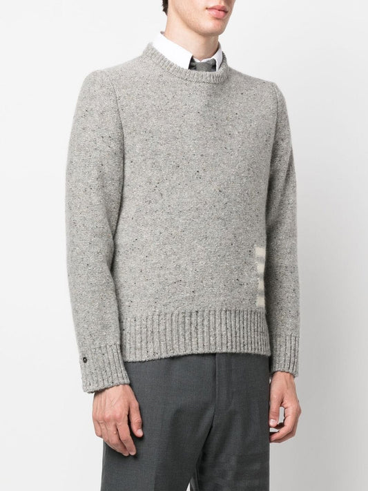 THOM BROWNE Men Jersey Stitch 4 Bar Crewneck Pullover