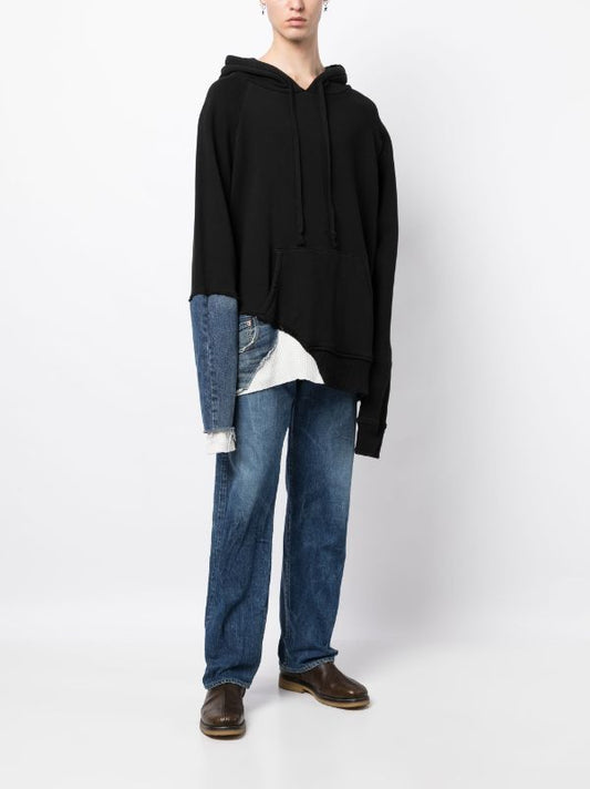 GREG LAUREN Men Black Fragment Hoodie