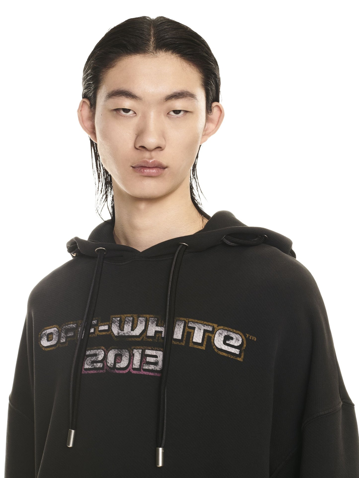 OFF-WHITE Men Digit Bacchus Double String Hoodie