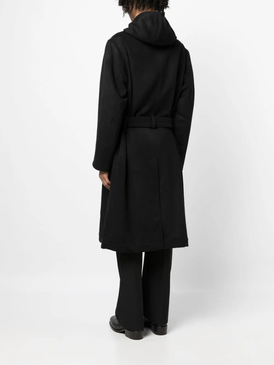 YOHJI YAMAMOTO POUR HOMME Men Snap Hooded Coat