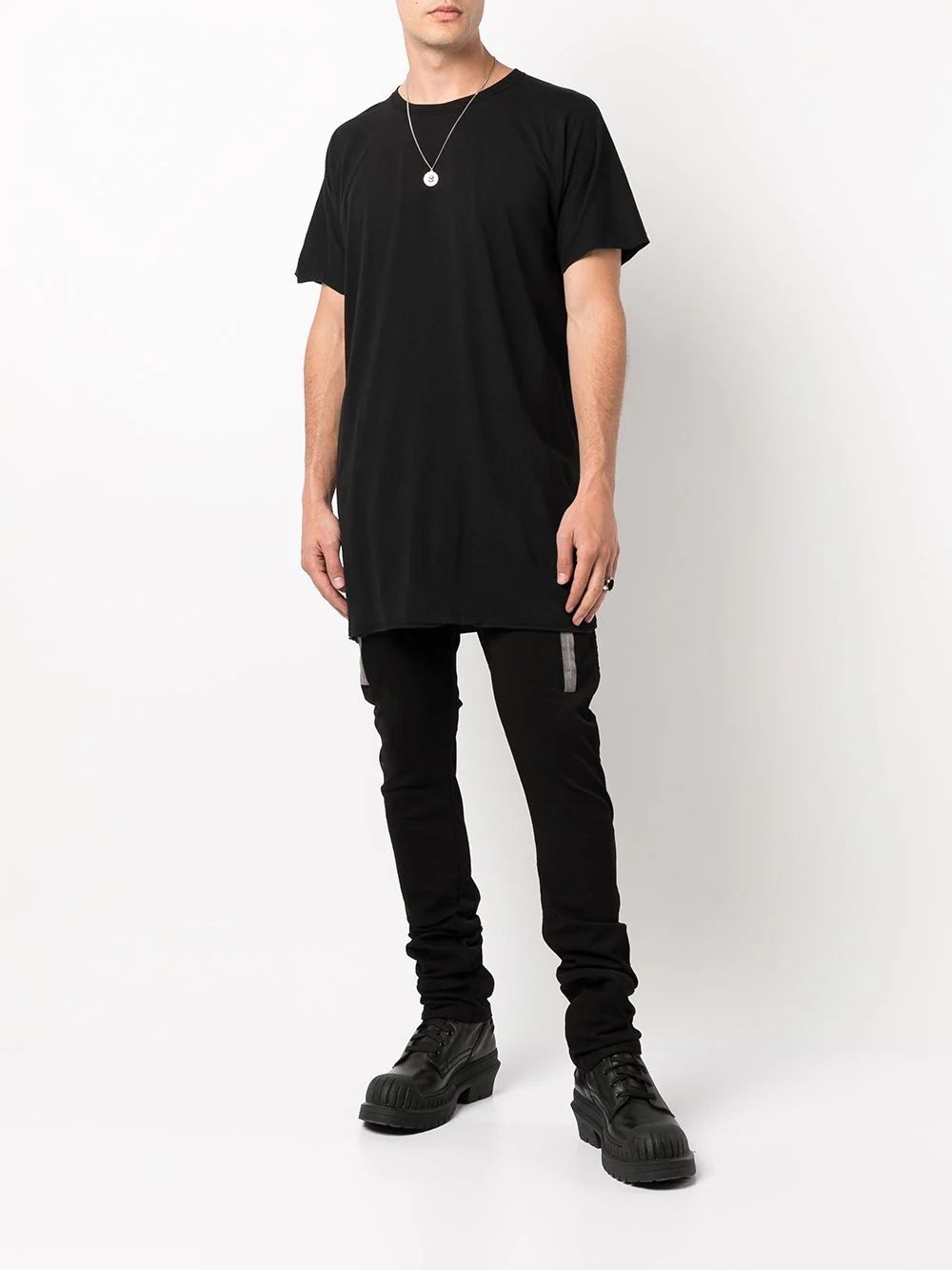 BORIS BIDJAN SABERI Men P13 Tight Fit Vinyl Coated Pants