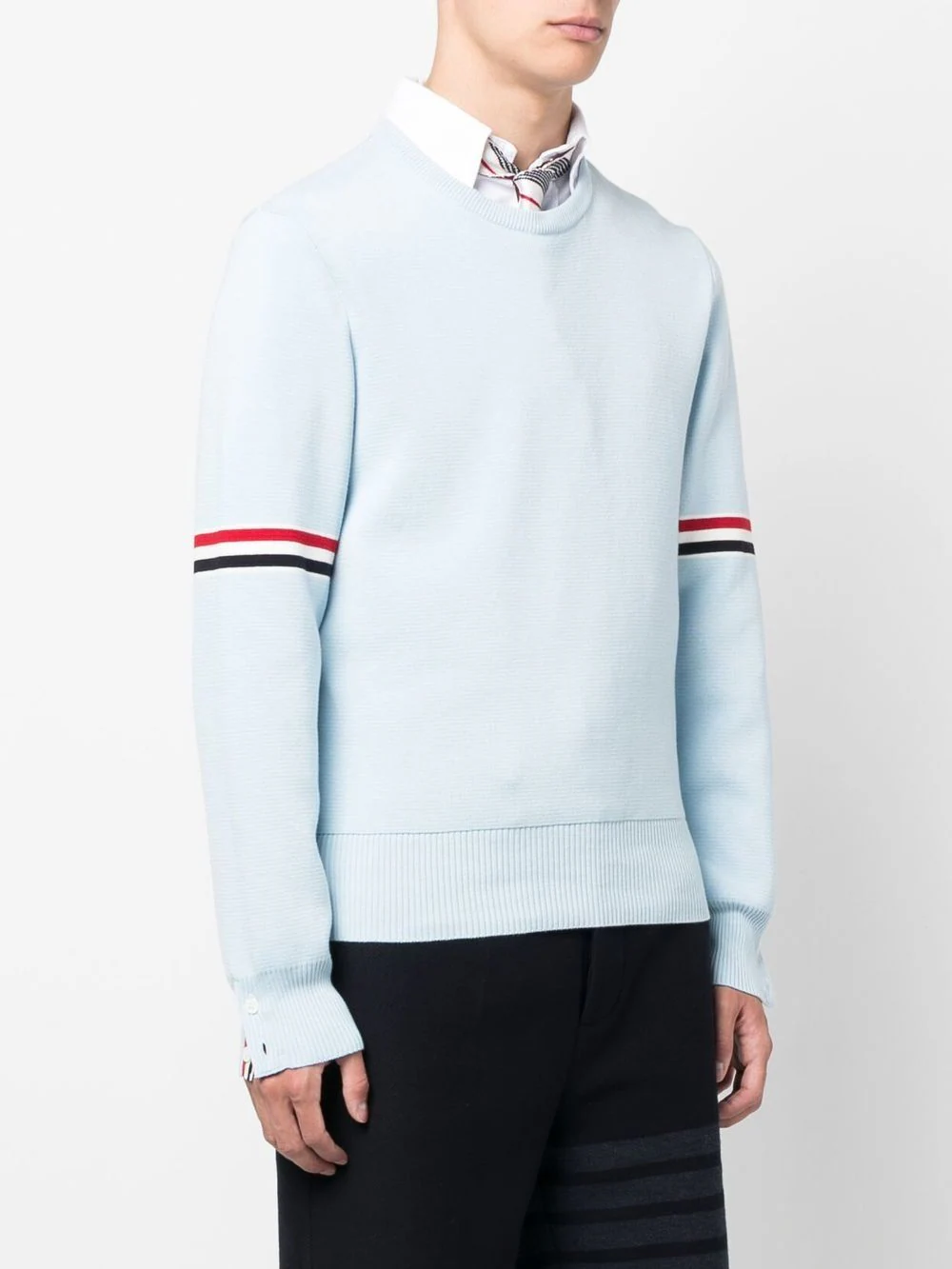 THOM BROWNE Men Milano Stitch Crewneck Pullover