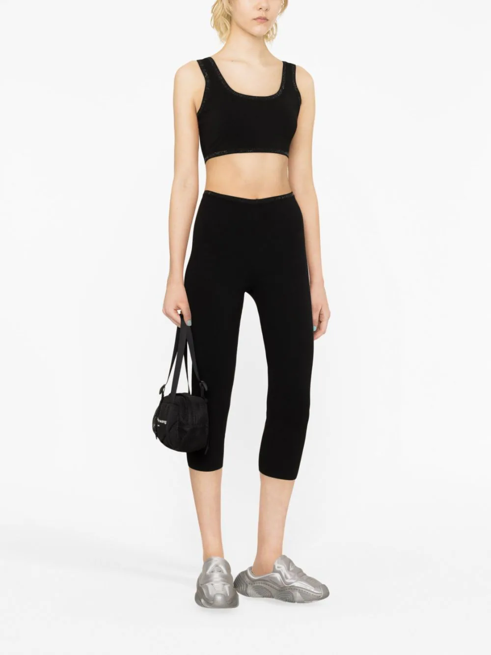 ALEXANDER WANG Women Logo Pointelle Cami Tank