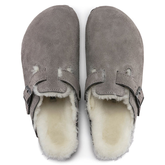 BIRKENSTOCK WOMEN BOSTON SHEARLING SANDALS