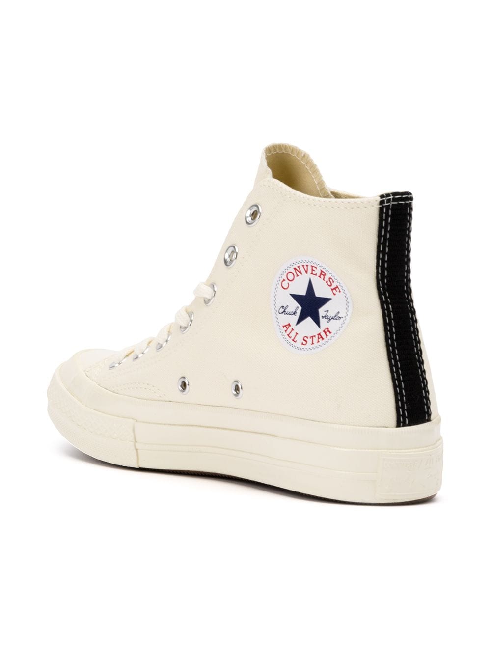 COMME DES GARCONS PLAY X CONVERSE CHUCK TAYLOR High Top Sneakers