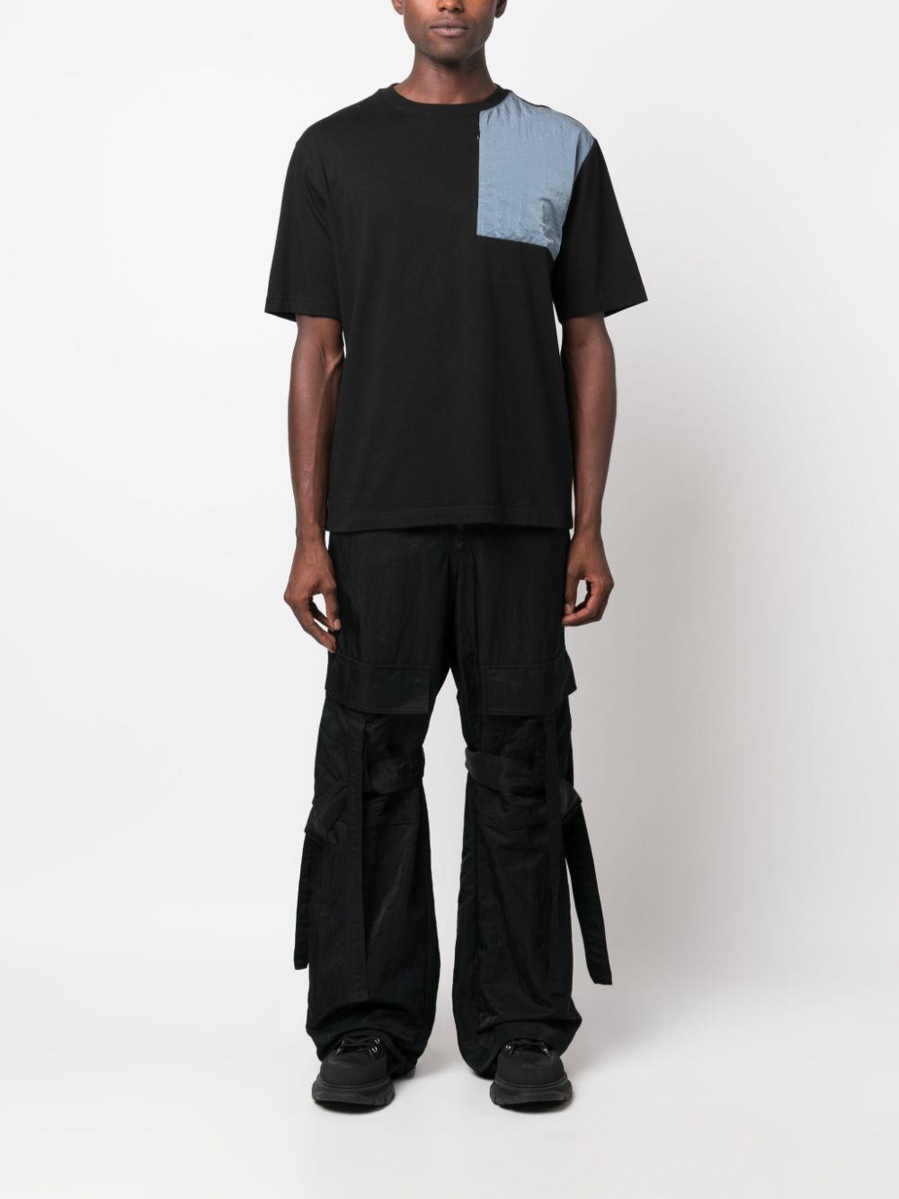 DRIES VAN NOTEN Men Shiny Water Repellent Pants