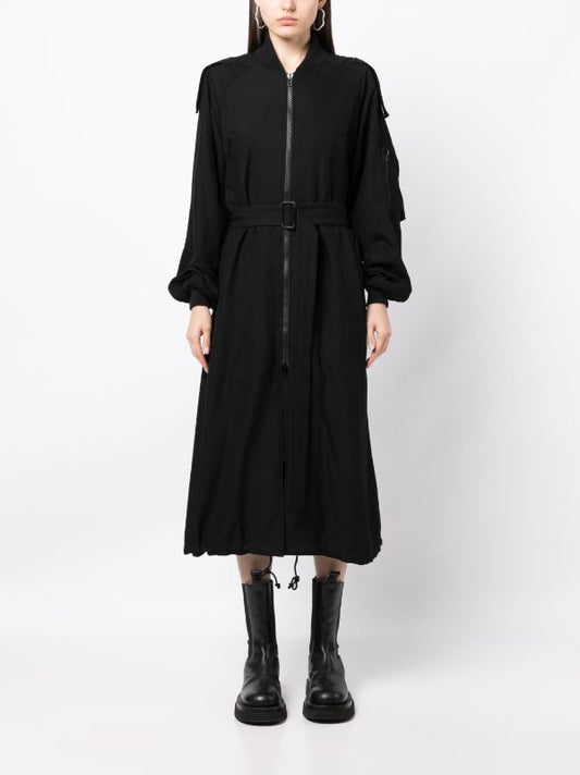 YOHJI YAMAMOTO REGULATION Women R-Long Bomber Coat