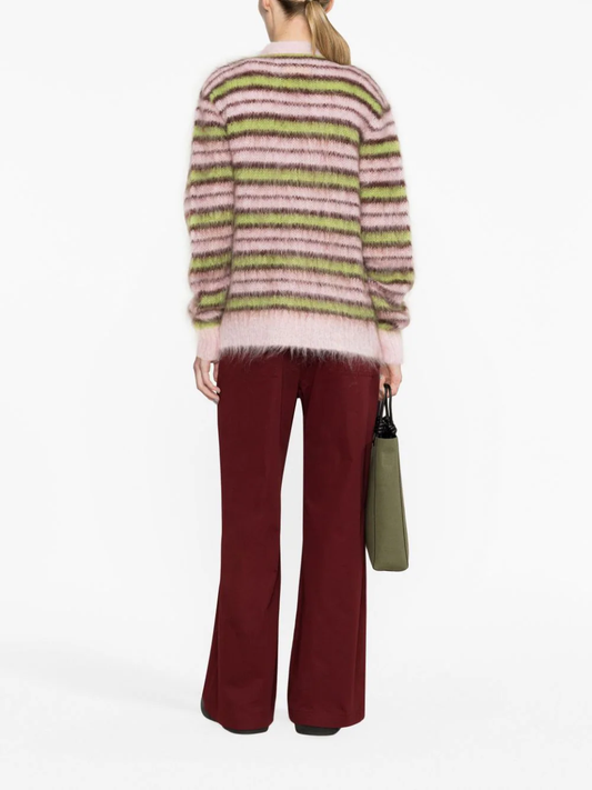 MARNI Women Mohair Striped Cardigan