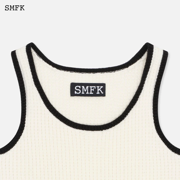 SMFK Women Compass Pixel Knitted Vest