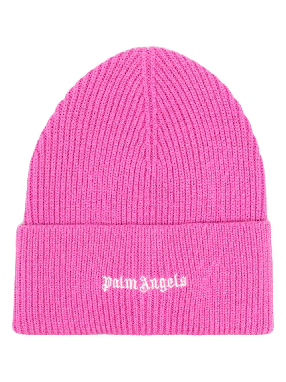 PALM ANGELS Women Classic Logo Ribbed Beanie