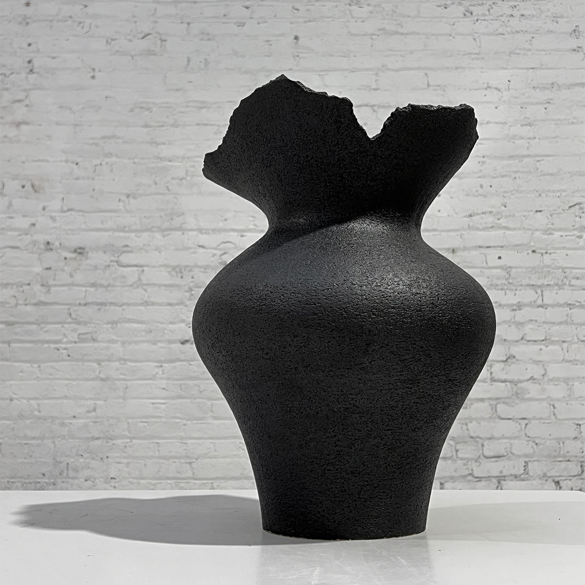 SHIN WON YOON Black Stone Vase #1221