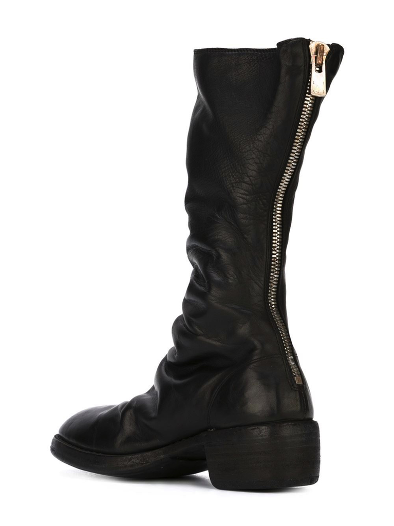 GUIDI Women 789Z Classic Tall Back Zip Boots BLKT