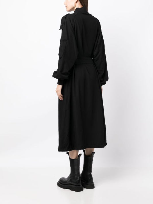 YOHJI YAMAMOTO REGULATION Women R-Long Bomber Coat