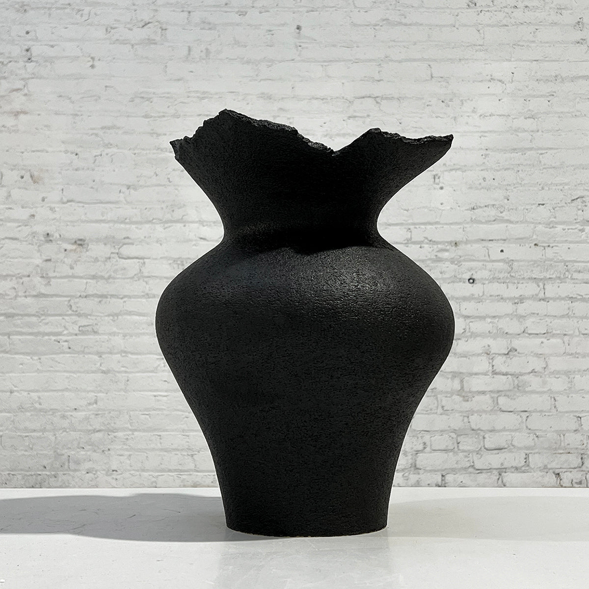 SHIN WON YOON Black Stone Vase #1221