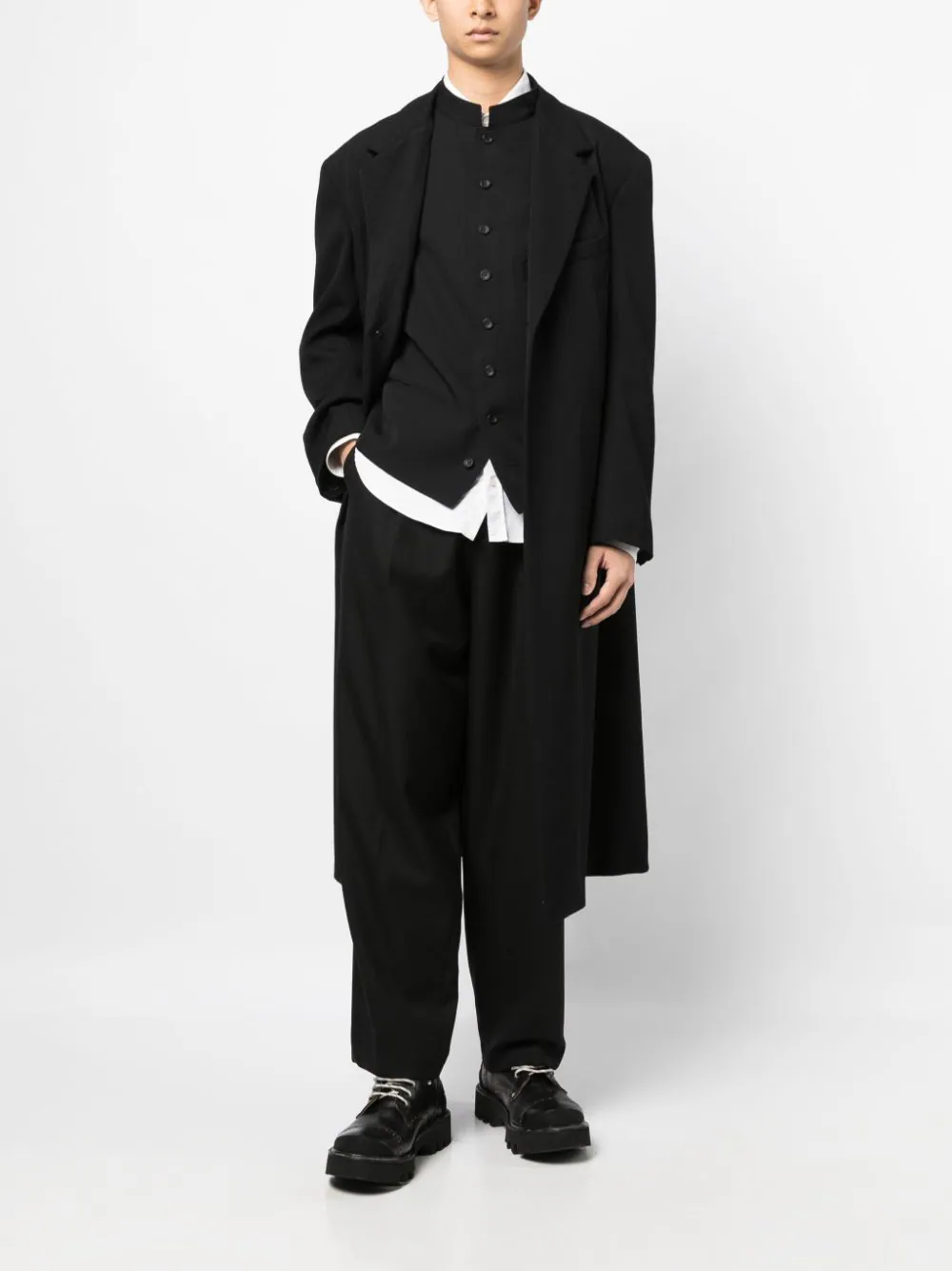 YOHJI YAMAMOTO POUR HOMME Men 5-Pocket Coat