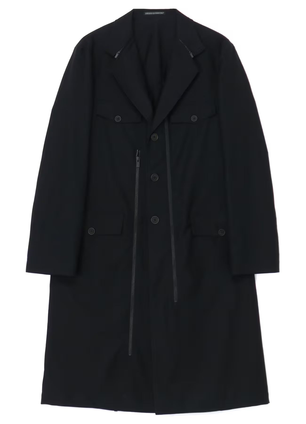 YOHJI YAMAMOTO POUR HOMME Men Long Fastener Jacket