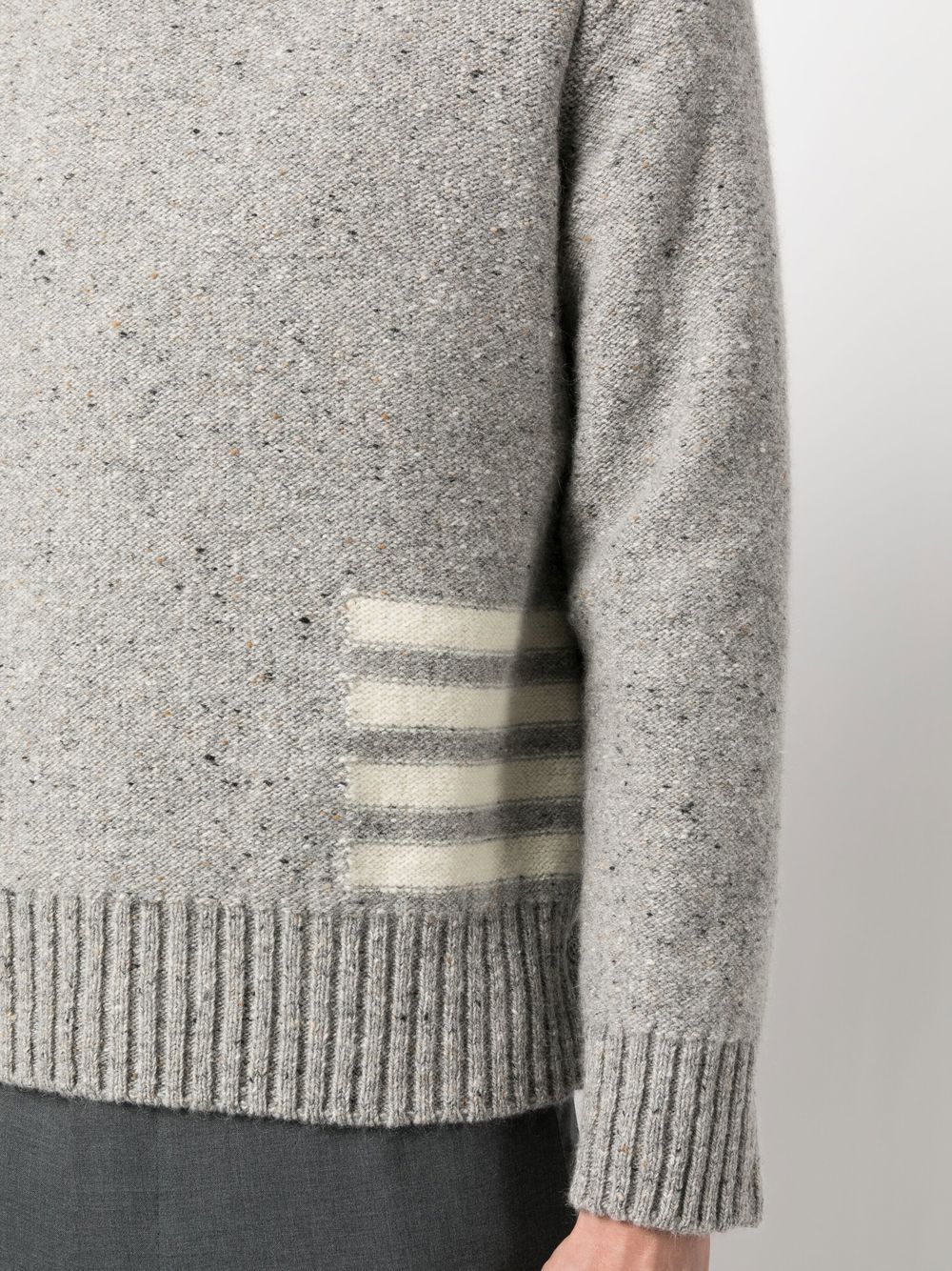 THOM BROWNE Men Jersey Stitch 4 Bar Crewneck Pullover