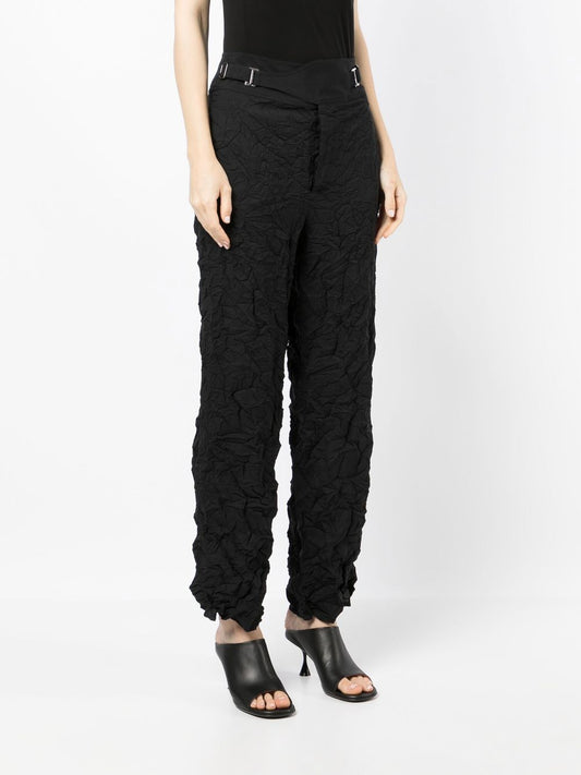 DION LEE WOMEN CRINKLE INTERLOCK TROUSER