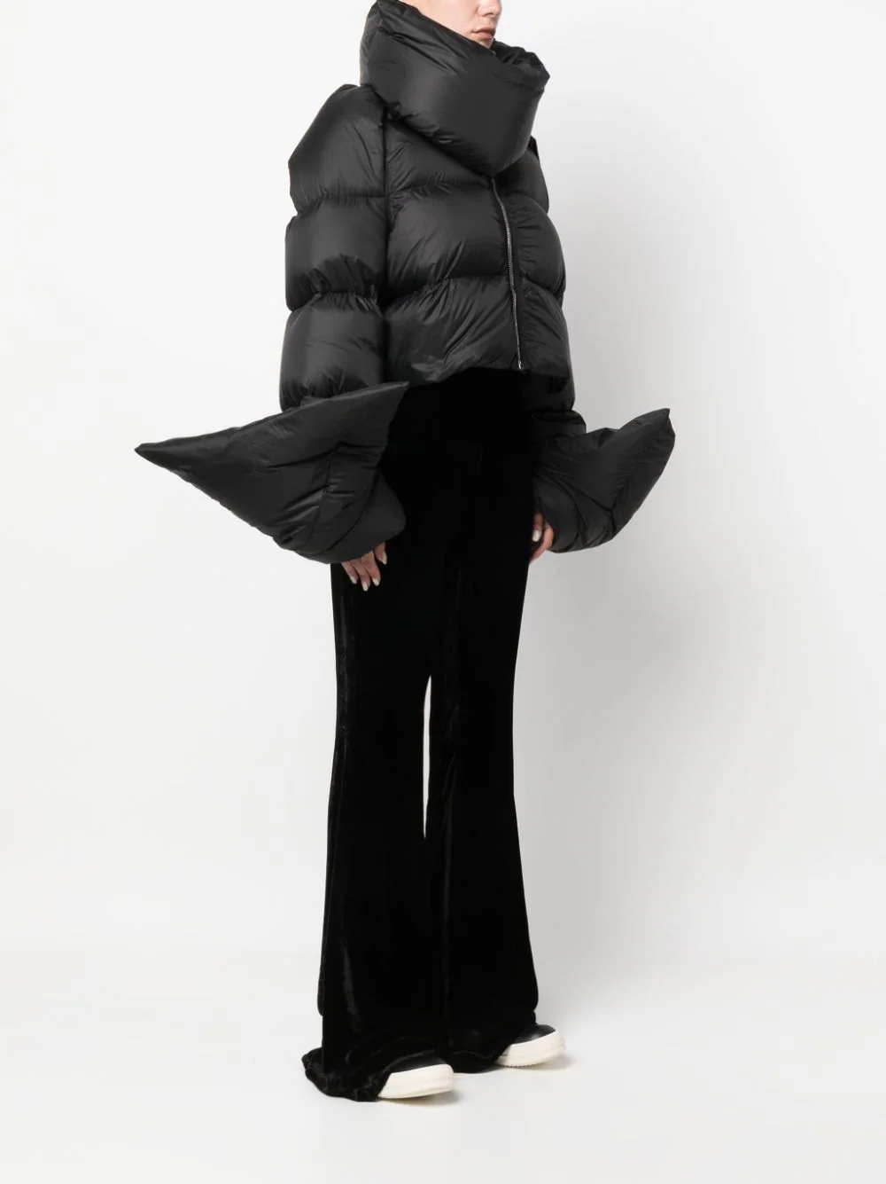 RICK OWENS Women Babel Mountain Duvet Cropped Jacket