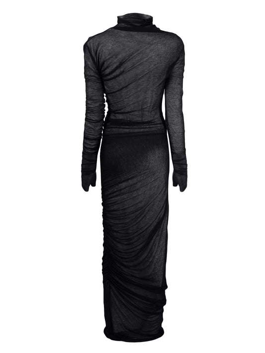 ANN DEMEULEMEESTER Women Amor Long Draped Superlight Jersy Dress