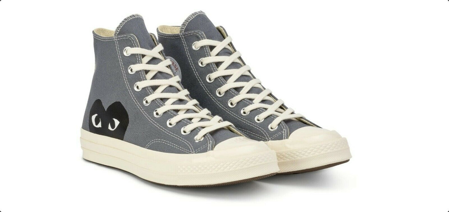 COMME DES GARCONS PLAY X CONVERSE CHUCK TAYLOR High Top Sneakers