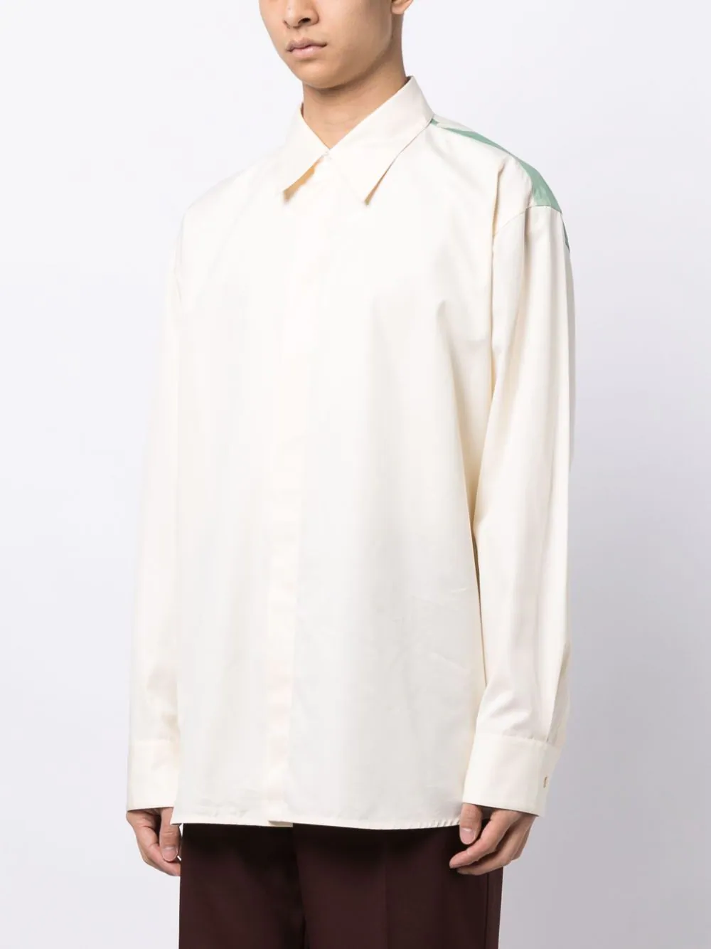 JIL SANDER Men Printed Paint Button Up