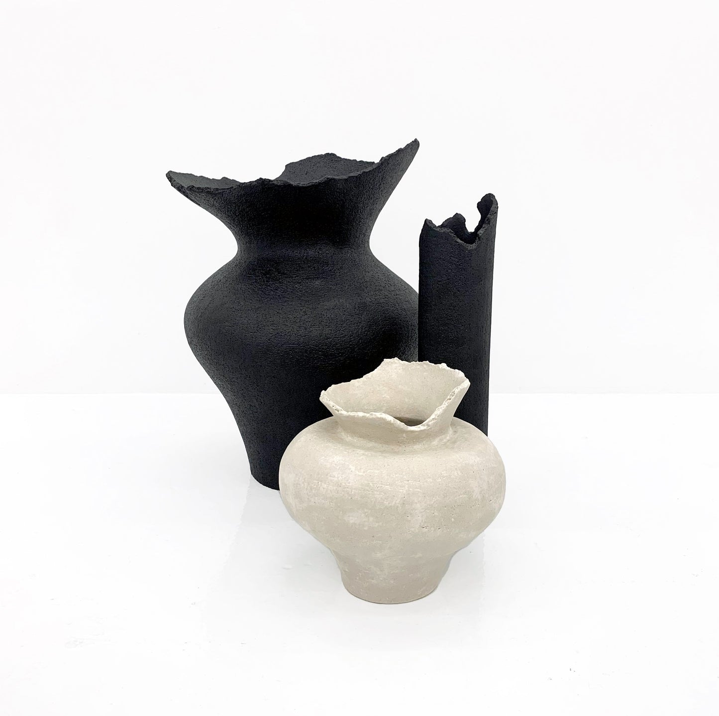 SHIN WON YOON White Stone Vase Small