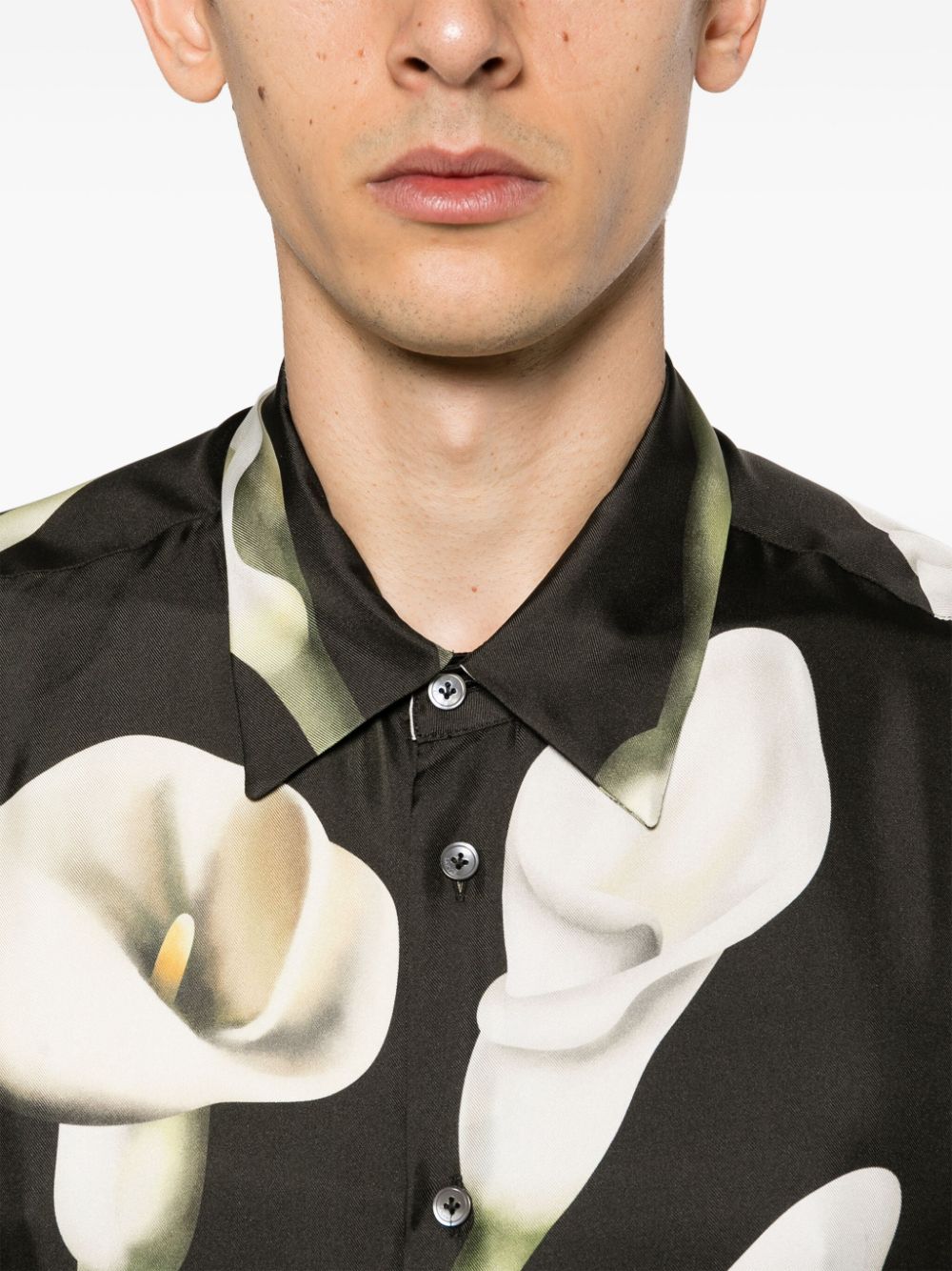 LANVIN Men Floral Printed Shirt