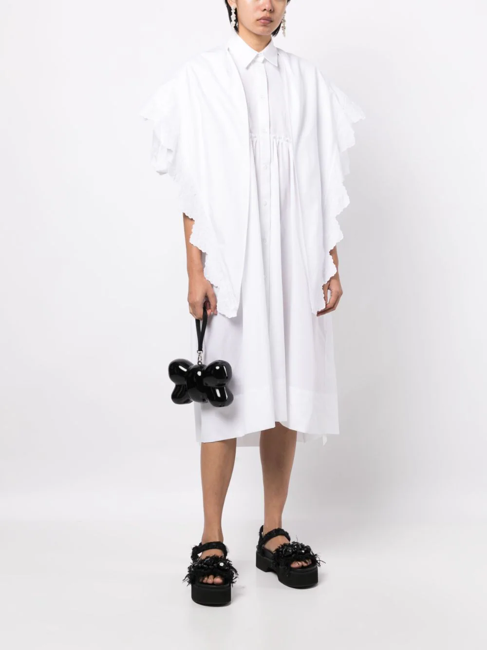 SIMONE ROCHA Women Pointed Collar Shirt Dress