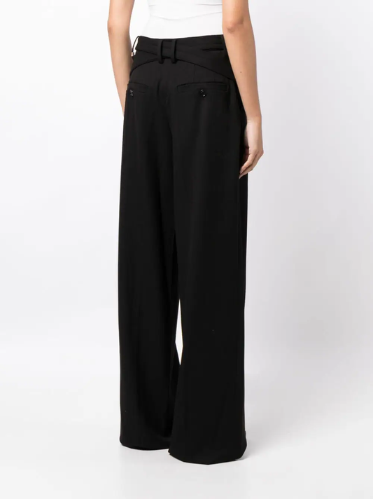 SYSTEM Women Harness Detail Wide Pants