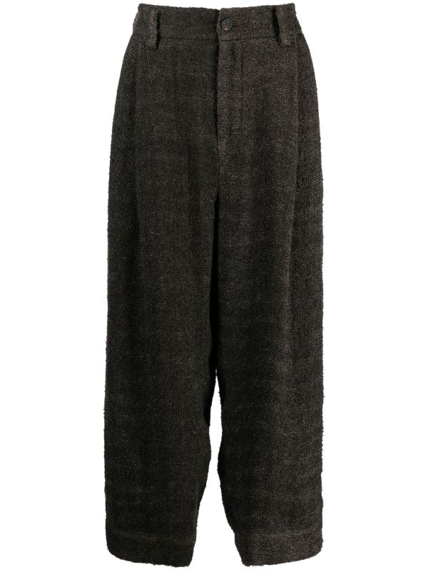 ZIGGY CHEN Men Front Pleats Tapered Trousers