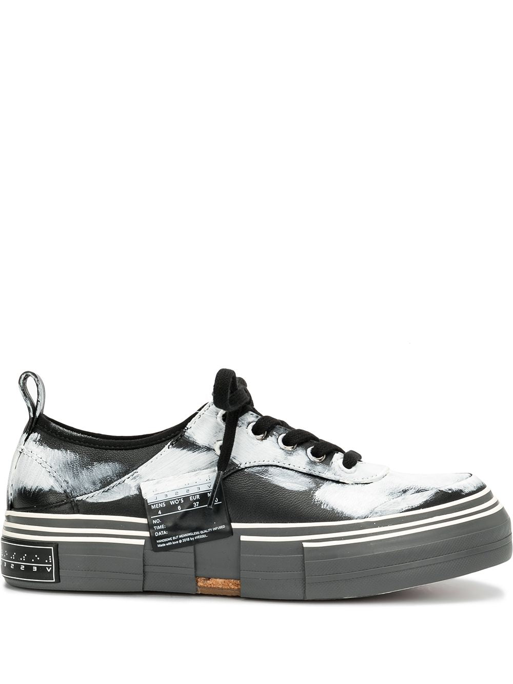 YOHJI YAMAMOTO X XVESSEL WOMEN PAINTED LOWCUT SNEAKERS