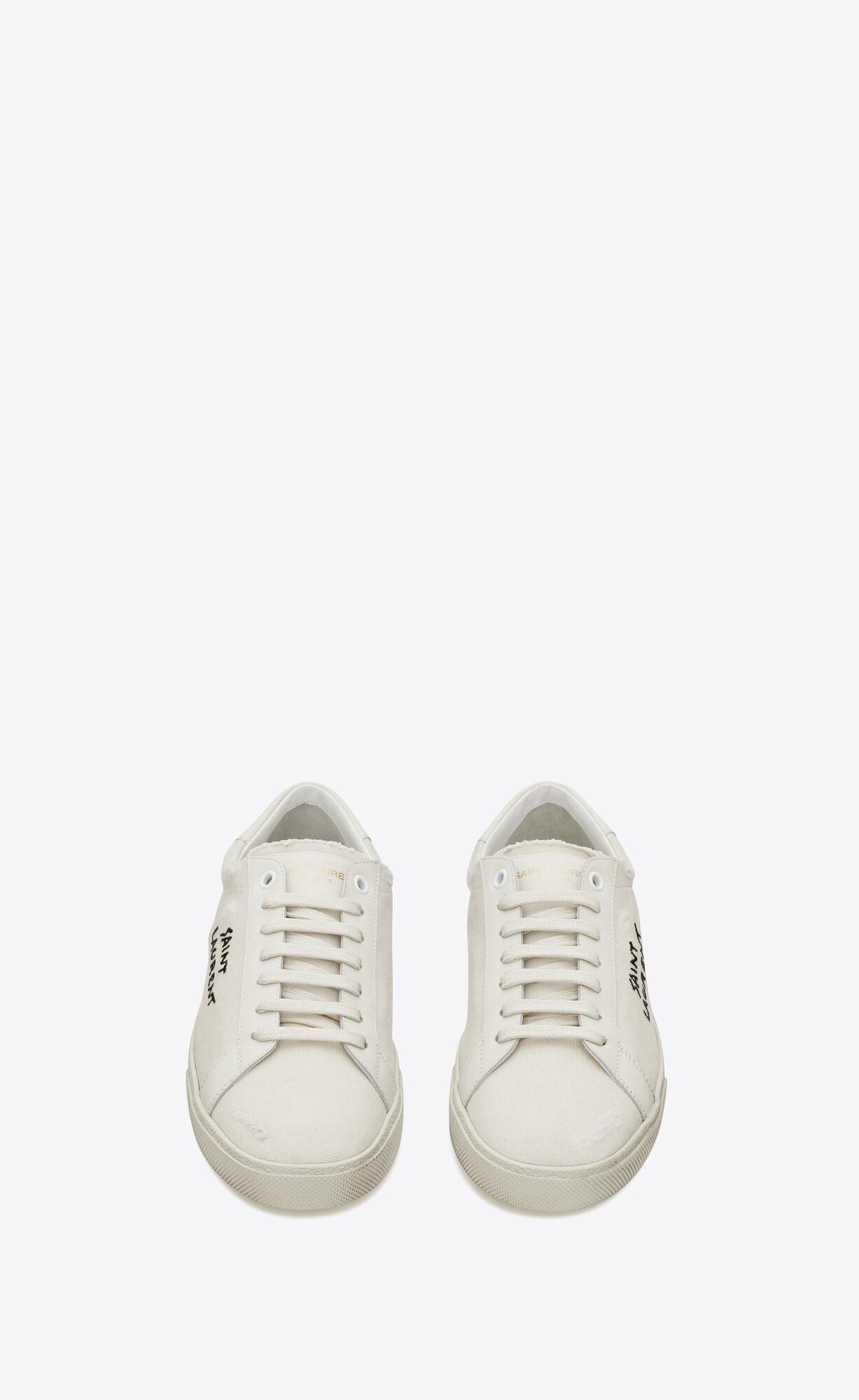 SAINT LAURENT Mens SL06 Signature Low Top Sneakers