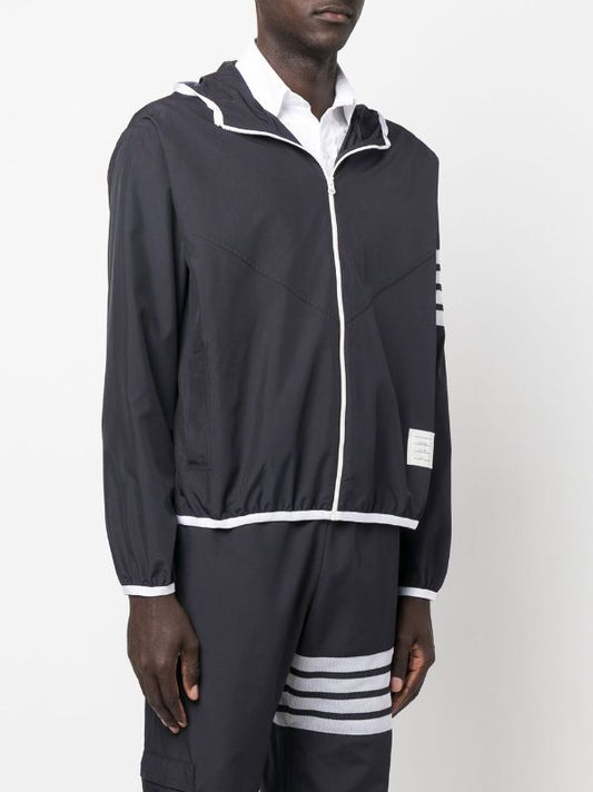 THOM BROWNE Men 4 Bar Packable Zip Up Jacket