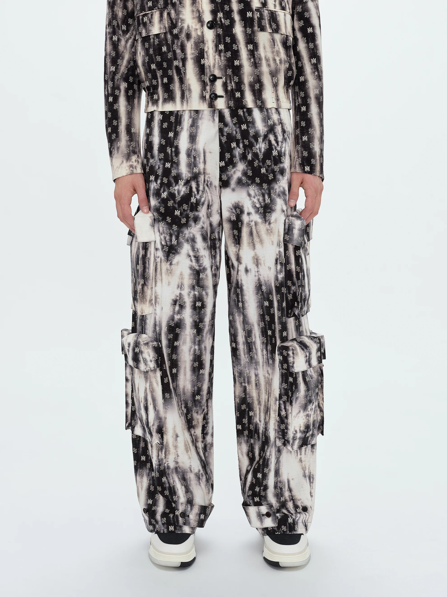 AMIRI Mens Bleached MA Paisley Utility Pant