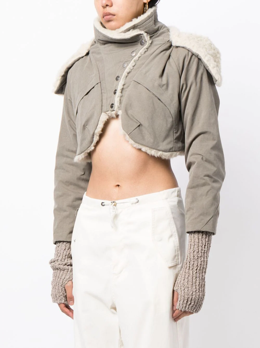 HYEIN SEO Women Cropped Fur Jacket