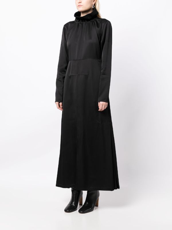 JIL SANDER Women long dress with pleated gussett detail