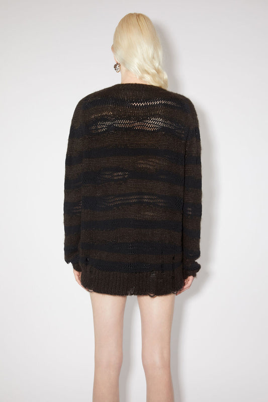 ACNE STUDIO Women Distressed Stripe Jumper