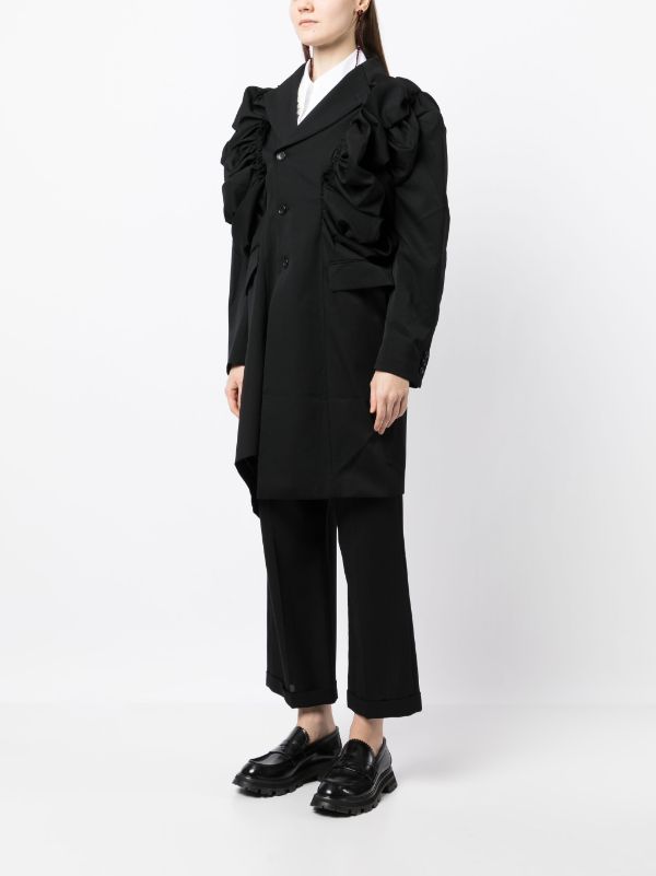 COMME DES GARCONS Women Asymmetrical Ruched jacket