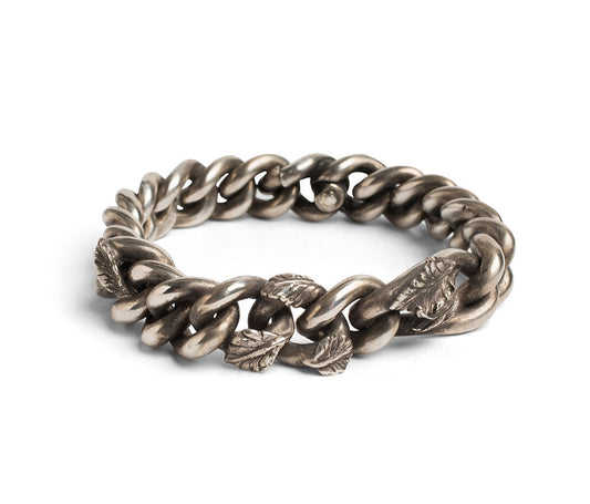 WERKSTATT MUNCHEN Bracelet Curb Chain Rosebud