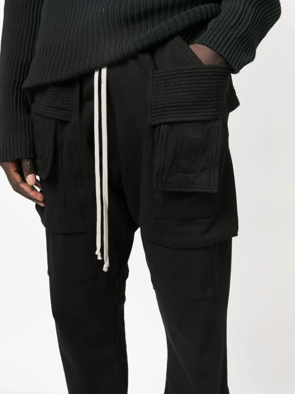 RICK OWENS DRKSHDW Men Creatch Cargo Drawstring Pants