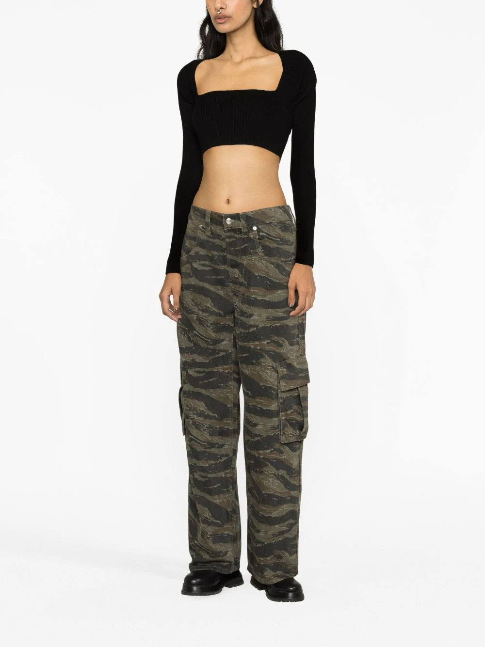 ALEXANDER WANG Women Camo Bagged Out Pocket Jean