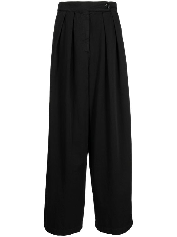 DRIES VAN NOTEN Women Pleated Overdyed Trousers