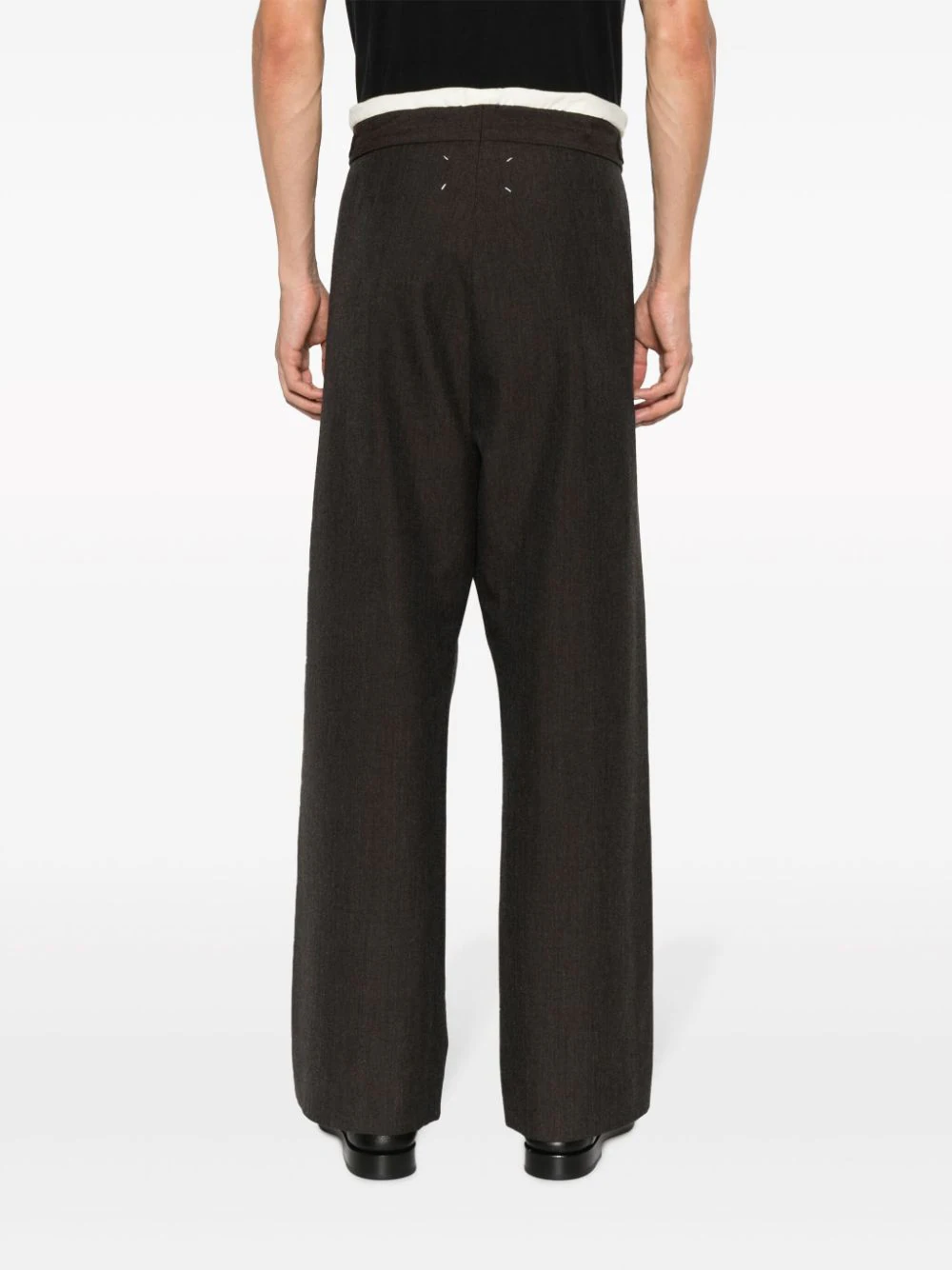 MAISON MARGIELA Men Drawstring Wool Pants