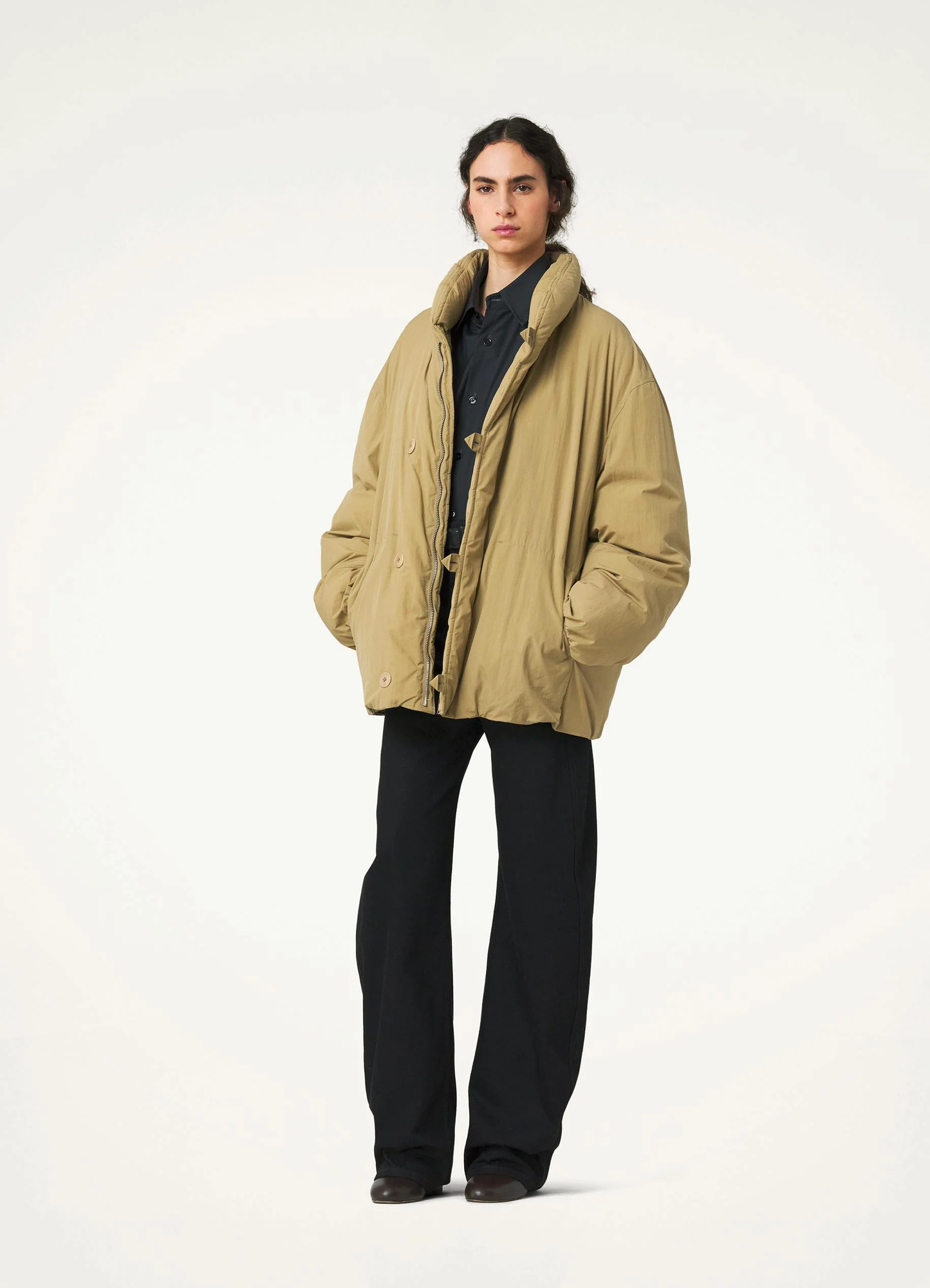 LEMAIRE Women Puffer Caban Coat