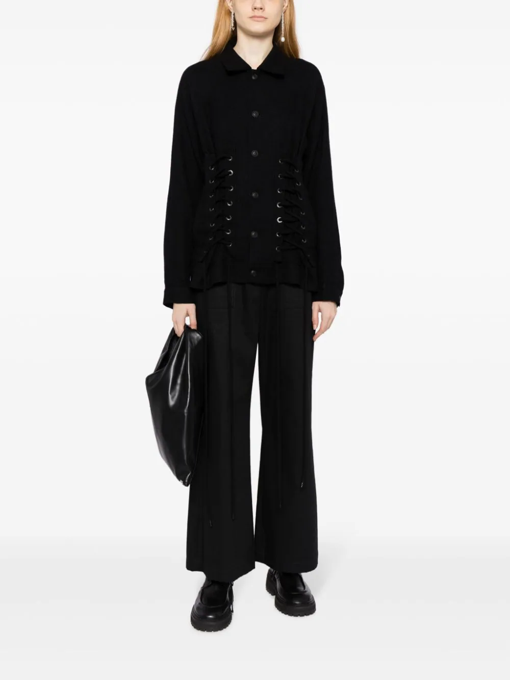 YOHJI YAMAMOTO LIMI FEU WOMEN Lace-up P Jacket